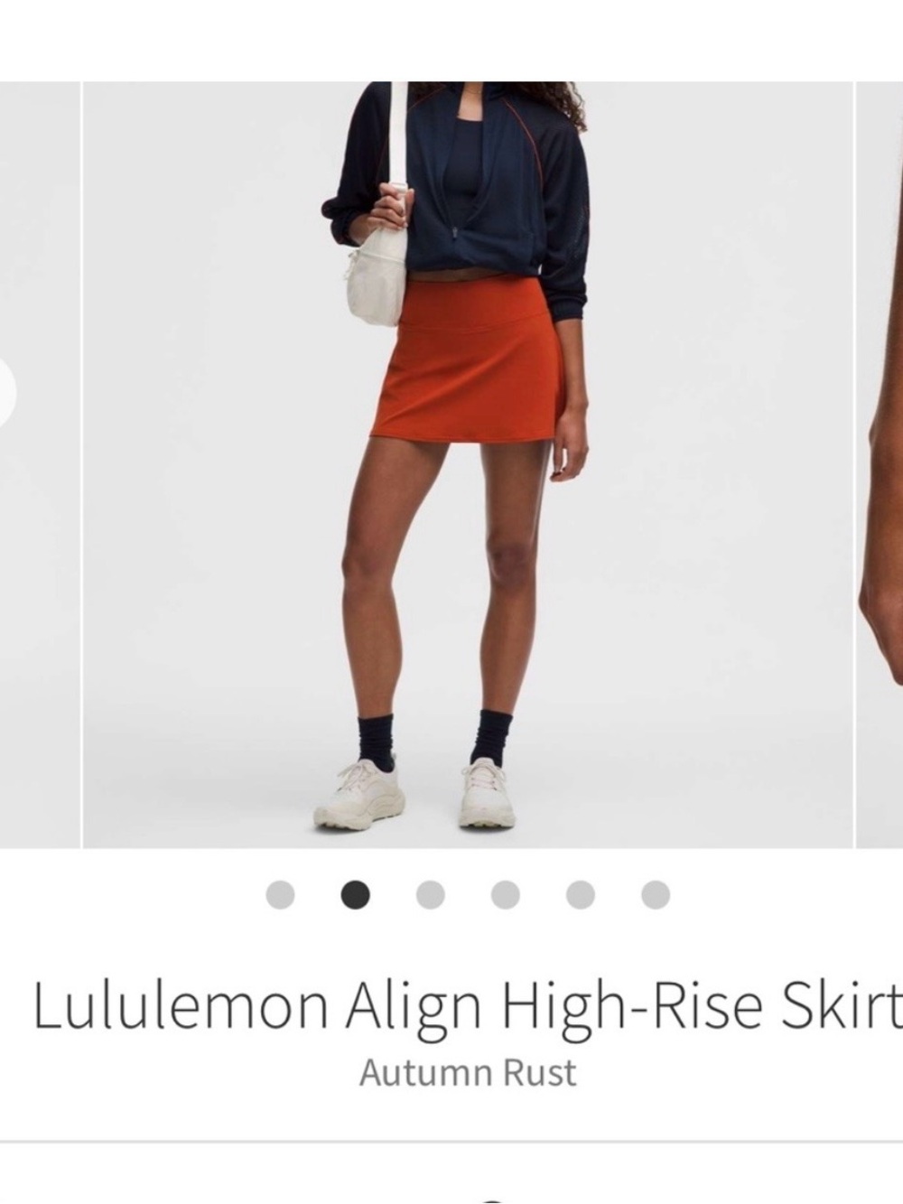 lululemon athletica Mini Skirt in Autumn Rust